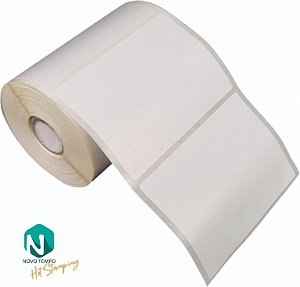 Etiqueta Adesiva 100x50mm 10x5cm Couche p/ Zebra Argox Elgin - Rolo c/ 566 (30m)