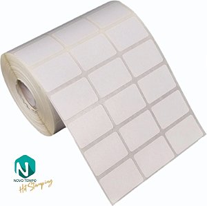Etiqueta adesiva 33x25mm 3,3x2,5cm (3 colunas) Couche p/ Zebra Argox Elgin - Rolo c/ 3213 (30m)