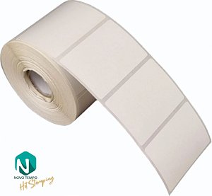 Etiqueta adesiva 60x40mm 6x4cm Couche p/ Zebra Argox Elgin - Rolo c/ 698 (30m)