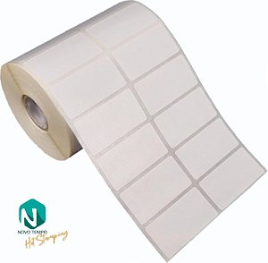 Etiqueta adesiva 5x2,5 cm (2 colunas) Couche Mercado Livre Full - Rolo c/ 2142 (30m)