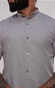 Camisa Gola Padre Chumbo Manga Longa