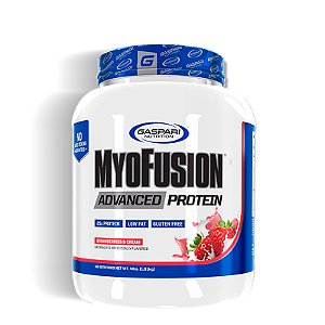 Myofusion Whey Protein 4lbs Morango creme Gaspari Nutrition