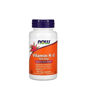 Vitamina K-2 100mcg 100 Caps - NOW FOODS