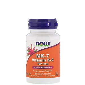 Vitamina K-2 e MK7 100mcg  60 Caps - NOW SPORTS