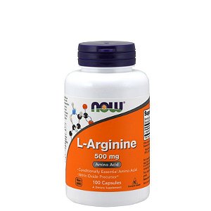 ARGININA 500MG - 100 CAPS - NOW SPORTS - Day Offer