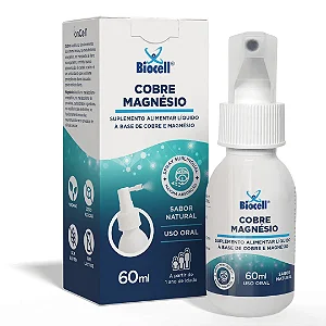 Cobre Magnésio - Suplemento Alimentar Líquido Spray Sublingual 60 ml