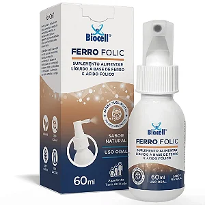 Ferro Folic - Suplemento Alimentar Líquido Spray 60 ml