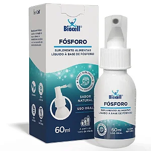 Fósforo - Suplemento Alimentar Líquido Spray Sublingual 60 ml