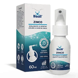 Zinco - Suplemento Alimentar Líquido Spray 60 ml