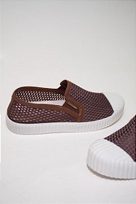 TENIS CARRANO KICKS SLIP ON MARROM