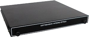 DIO Distribuidor Interno Óptico 12 Fibras SC 19" Padrão Rack 1U - Vazio - Sem Pigtails E Acopladores Ópticos