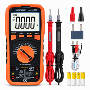 Multímetro Digital True Rms Auto Range Capacitor Temperatura ST-2090