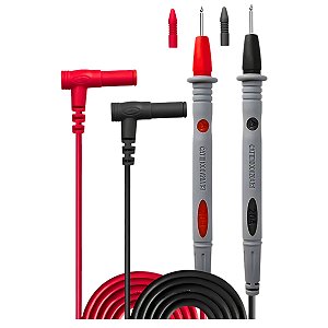 Cabos de Teste para Multimetro Ponta Tradicional Safiratec PST1115 1000V 20A CAT III
