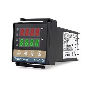 Controlador Temperatura Digital PID REX-C100FK02-V*AN Saída SSR - Safiratec