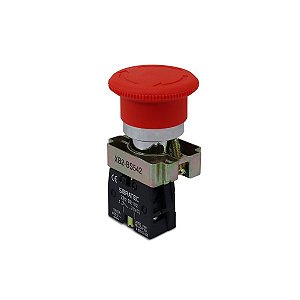 Safiratec XB2-BS542 Botão de Emergência  22mm 1NF com Trava