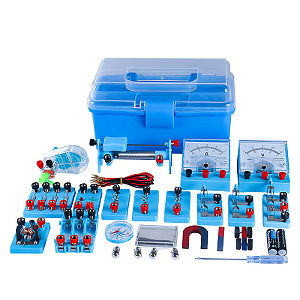 Kit Educacional de Física Didático Eletricidade Magnetismo 19 Experimentos Safiratec KES-ELMA1901