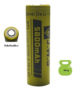 1 Bateria Recarregável 21700 5800mah 4.2v Lanterna Tática