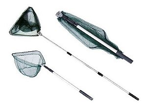 Passaguá Rede Pesca P/ Captura Rede Peixes Alumínio 1,80m