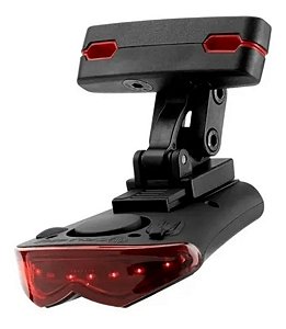 Lanterna Traseira D/ Bike Sem Fio C/ Alarme Controle Remoto