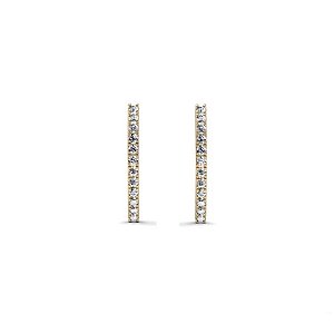 Brinco Ear Hook Côncavo Diamantes