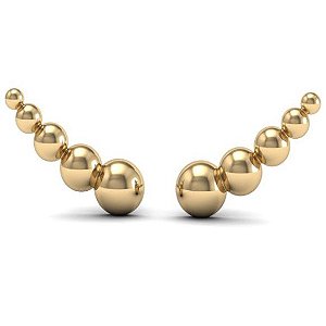 Brinco Ear Cuff Coleção Balls Polido