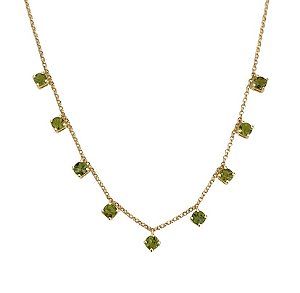 Choker Turmalinas Verdes