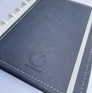 Sketchbook "Passaporto" - Capa + Case Couro Vegano | 15 fls | A5 Azul