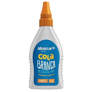 Cola Branca - 90g - Mercur - Embalagem com  03 unidades