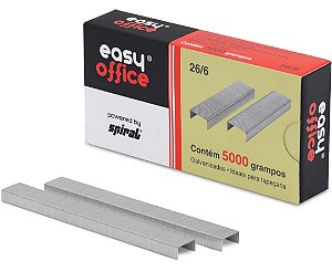 Grampo p/grampeador 26/6 galvanizado Easy Office CX 5000 UN