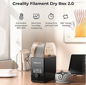Estufa secadora 2.0 para filamento 3D - Marca Creality - Voltagem 220 V