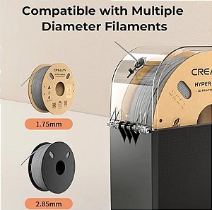 Estufa secadora 2.0 para filamento 3D - Marca Creality - Voltagem 110V + 01 unidade Filamento ABS - 1,75mm - rolo 1kg e Ganhe um brinde