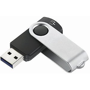 Pen Drive Multilaser Twist 2.0 32GB USB Leitura 10MB/s e Gravação 3MB/s Preto - PD589- 01 unidade