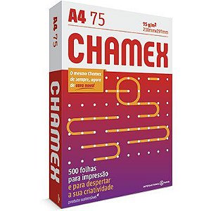 Papel Sulfite 75g  210x297 A4 - pacote com 500 folhas - Chamex