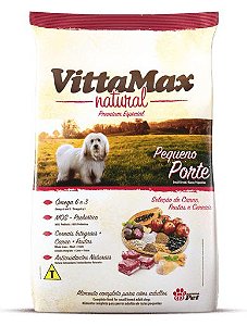 Ração Vittamax Natural para Cães de Pequeno Porte 10,1Kg