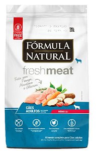 Ração Fórmula Natural Fresh Meat Cães Adultos Médio 12Kg
