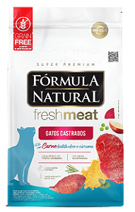 Ração Fórmula Natural Fresh Meat Gatos Castrados Carne 7Kg