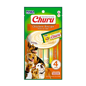 Petisco Churu Frango para Cães - Pacote 4 Tubos de 14g