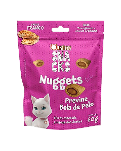 Snacks Nuggets Quatree para Gatos Bola de Pelo Frango 60g
