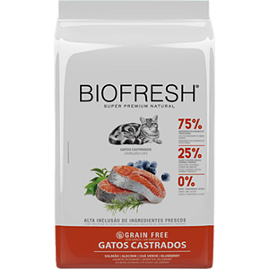 Ração Biofresh Gato Castrado Salmão 1,5Kg