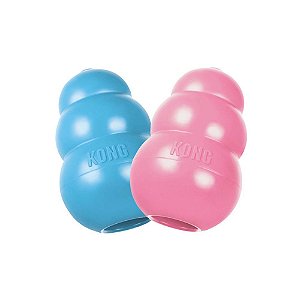 Brinquedo Recheável Kong para filhotes - Brinquedo Interativo da Kong