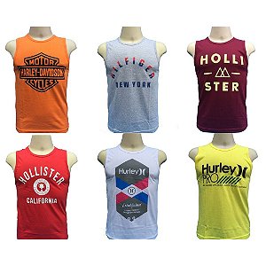 Kit 10 Regatas, Camisas Masculinas Multi-marcas Atacado