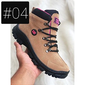 Bota Feminina Caterpillar Coturno Adventure Caminhada Academia Corrida Tênis Passeio