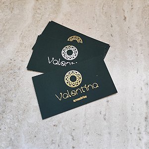 Cartão Hotstamp Dourado