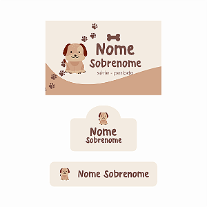 13. Cachorro - kit escolar