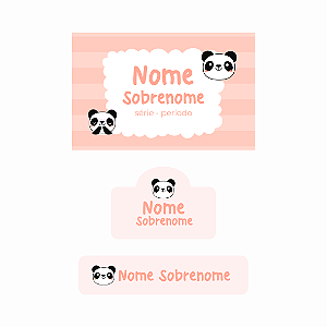 16. Panda - kit escolar