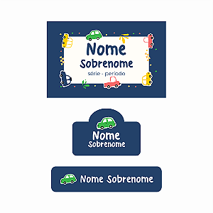 29 - Carros - kit escolar