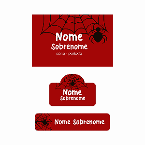 31 - Aranha - kit escolar