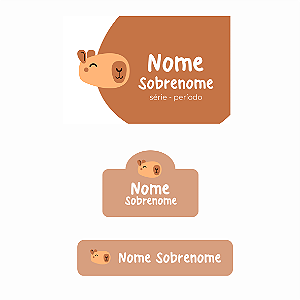 37 - Capivara 3 - kit escolar