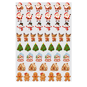 Adesivo Transfer - para Objetos - Natal Kids