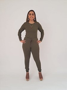 Conjunto de Moletinho 2 peças blusa manga longa com calça jogger